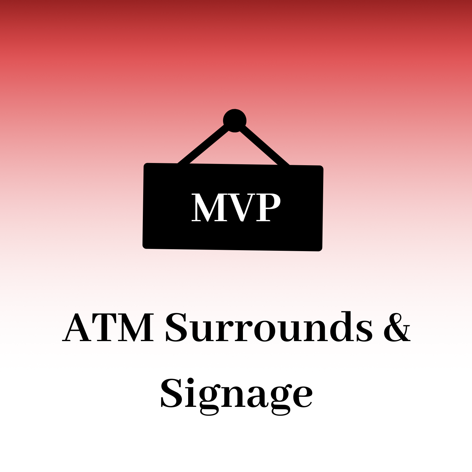 ATM signage and marketing materials